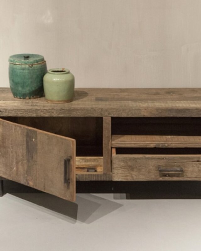 Be-Uniq TV-Meubel | Urban Collection | 130 cm | Oud Hout