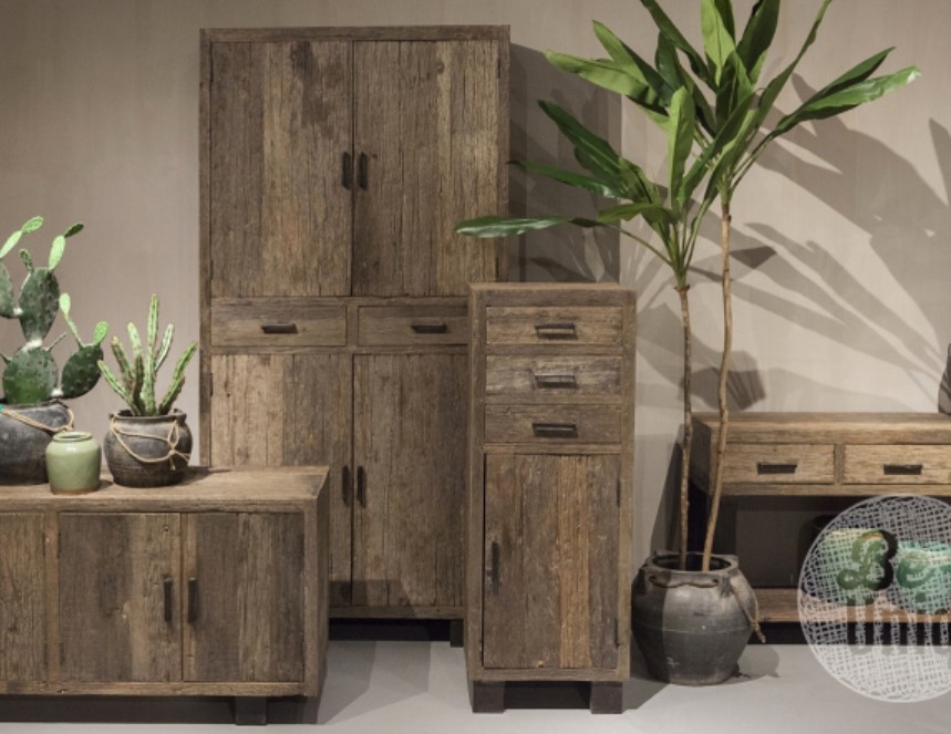 Be-Uniq TV-Meubel | Urban Collection | 130 cm | Oud Hout