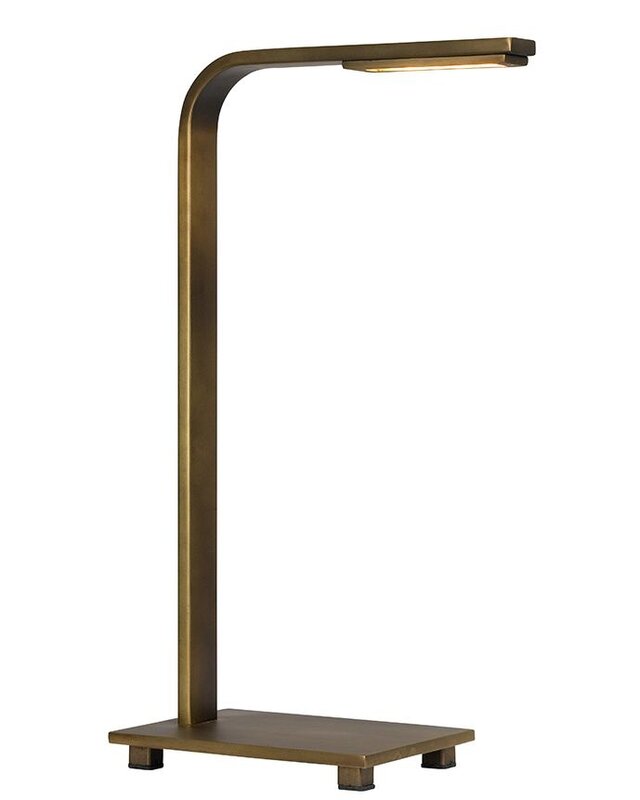 Frezoli Piana Tafellamp - Donker Messing - H53 cm