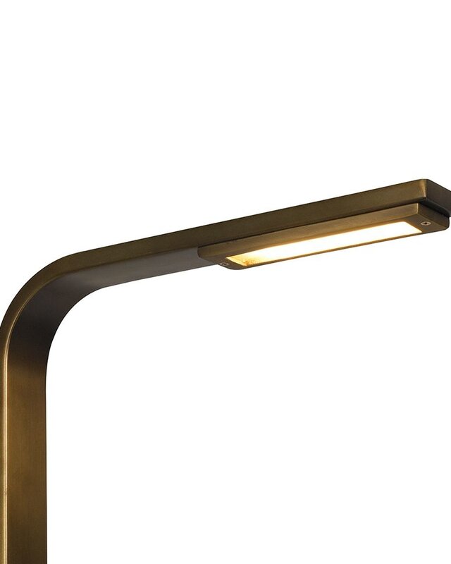 Frezoli Piana Tafellamp - Donker Messing - H53 cm