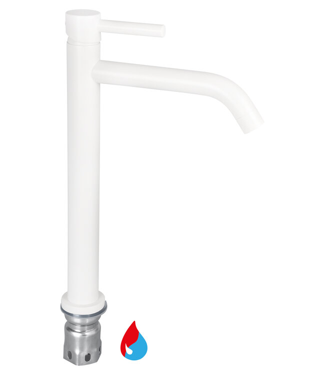 Differnz Hoge Mengkraan - Mat Wit - H30,6 cm