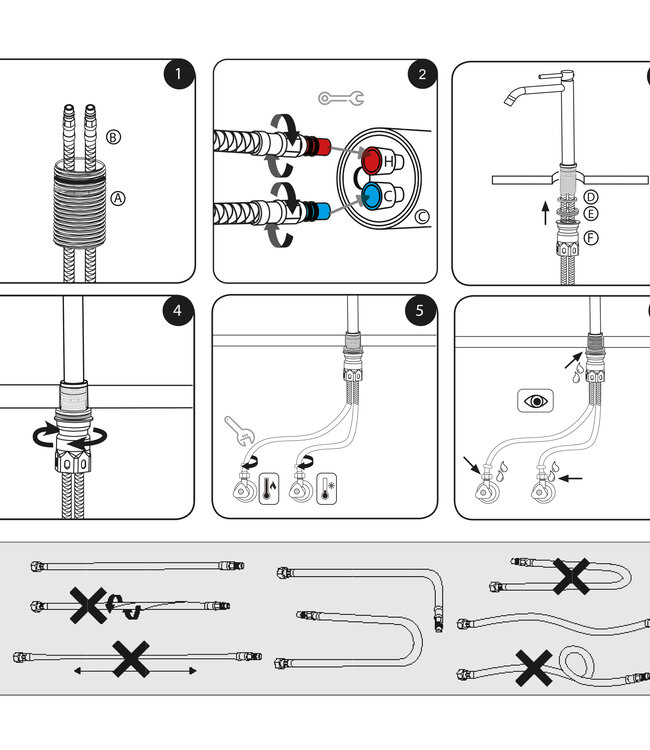 Differnz Hoge Mengkraan - Mat Wit - H30,6 cm