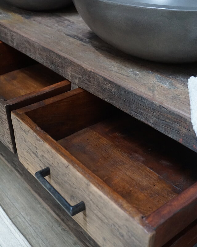 Rene Houtman Badkamermeubel Sem - L135 cm - Hout 3 lades