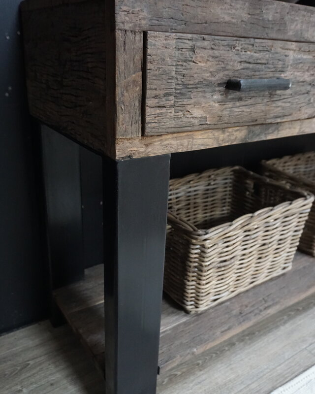 Rene Houtman Badkamermeubel Sem - L135 cm - Hout 3 lades