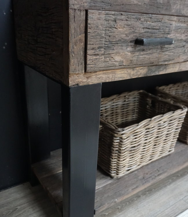 Rene Houtman Badkamermeubel Sem - L135 cm - Hout 3 lades