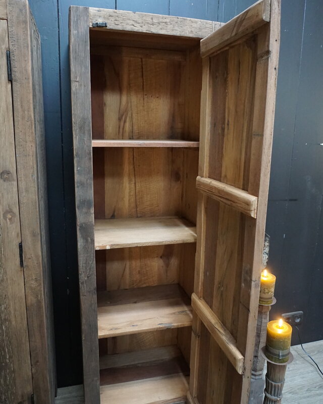 Rene Houtman Badkamerkast Barrano 50x39x161 cm 1 deur 3 plank