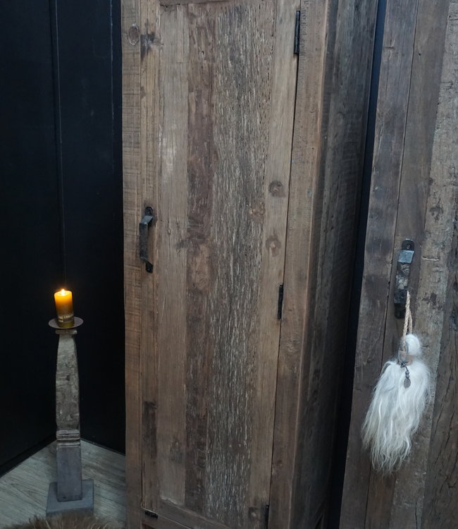 Rene Houtman Badkamerkast Barrano 50x39x161 cm 1 deur 3 plank