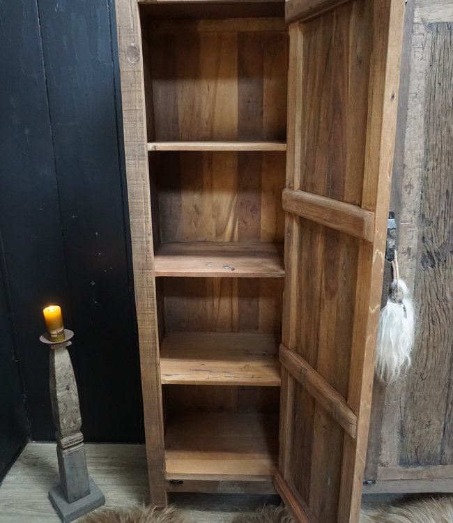 Rene Houtman Badkamerkast Barrano 50x39x161 cm 1 deur 3 plank