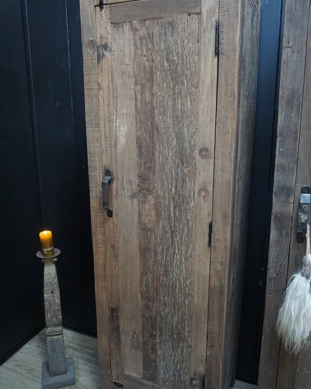 Rene Houtman Badkamerkast Barrano 50x39x161 cm 1 deur 3 plank