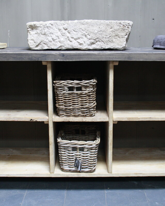 Rene Houtman Oud houten badkamermeubel/Sidetable Kelsey 140 cm
