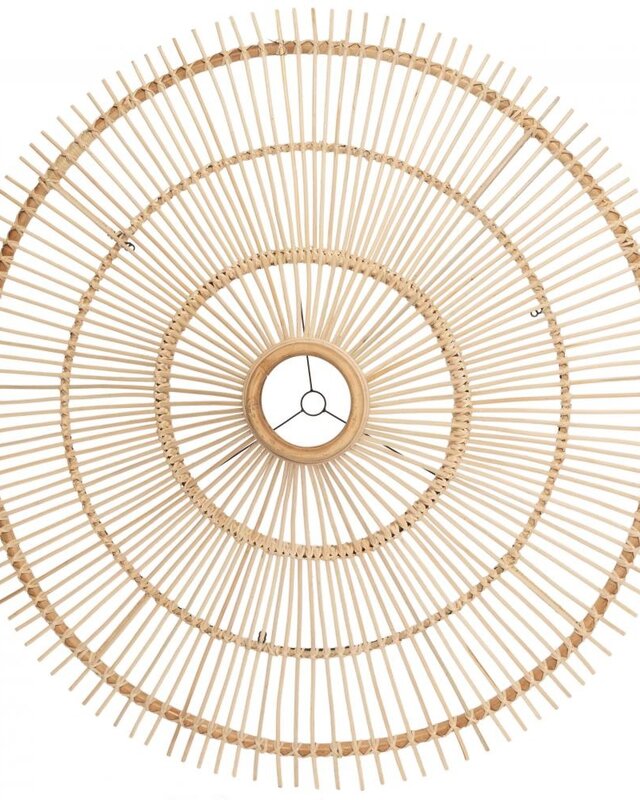 Bazar Bizar The Sky Pendant - Natural Rotan - XXL - Diameter 150 cm