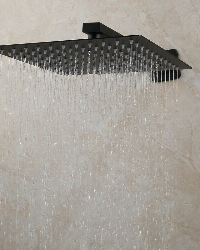 Rene Houtman Zwarte Inbouw Regendouche - 30 cm