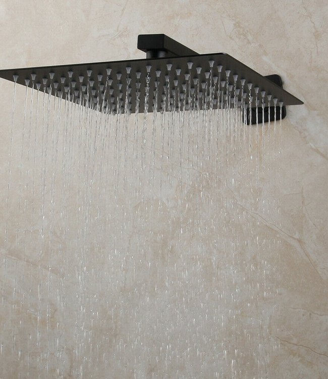 Rene Houtman Zwarte Inbouw Regendouche - 30 cm