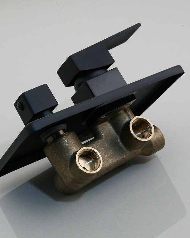 Rene Houtman Zwarte Inbouw Regendouche - 30 cm