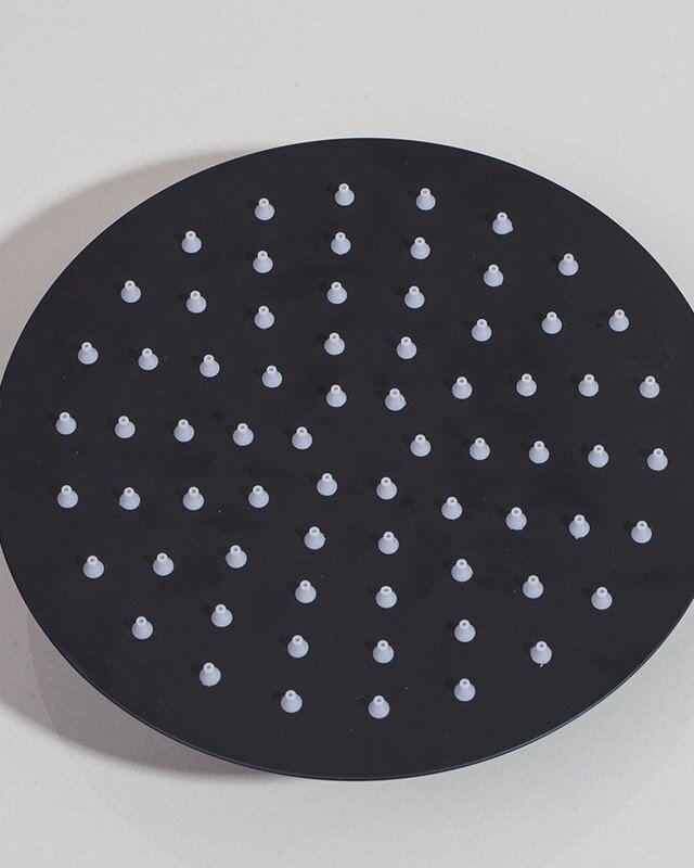 Rene Houtman Inbouwdouche - Mat zwart - 38 cm
