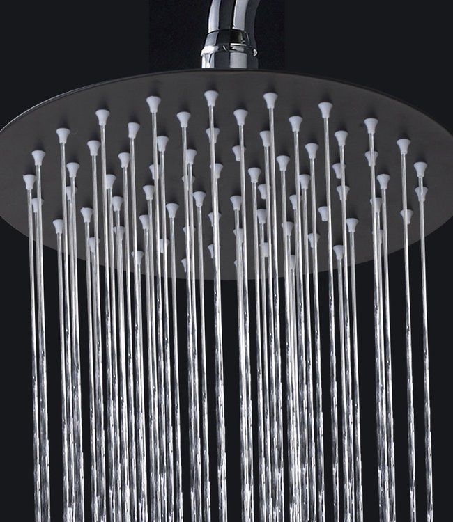 Rene Houtman Inbouwdouche - Mat zwart - 38 cm