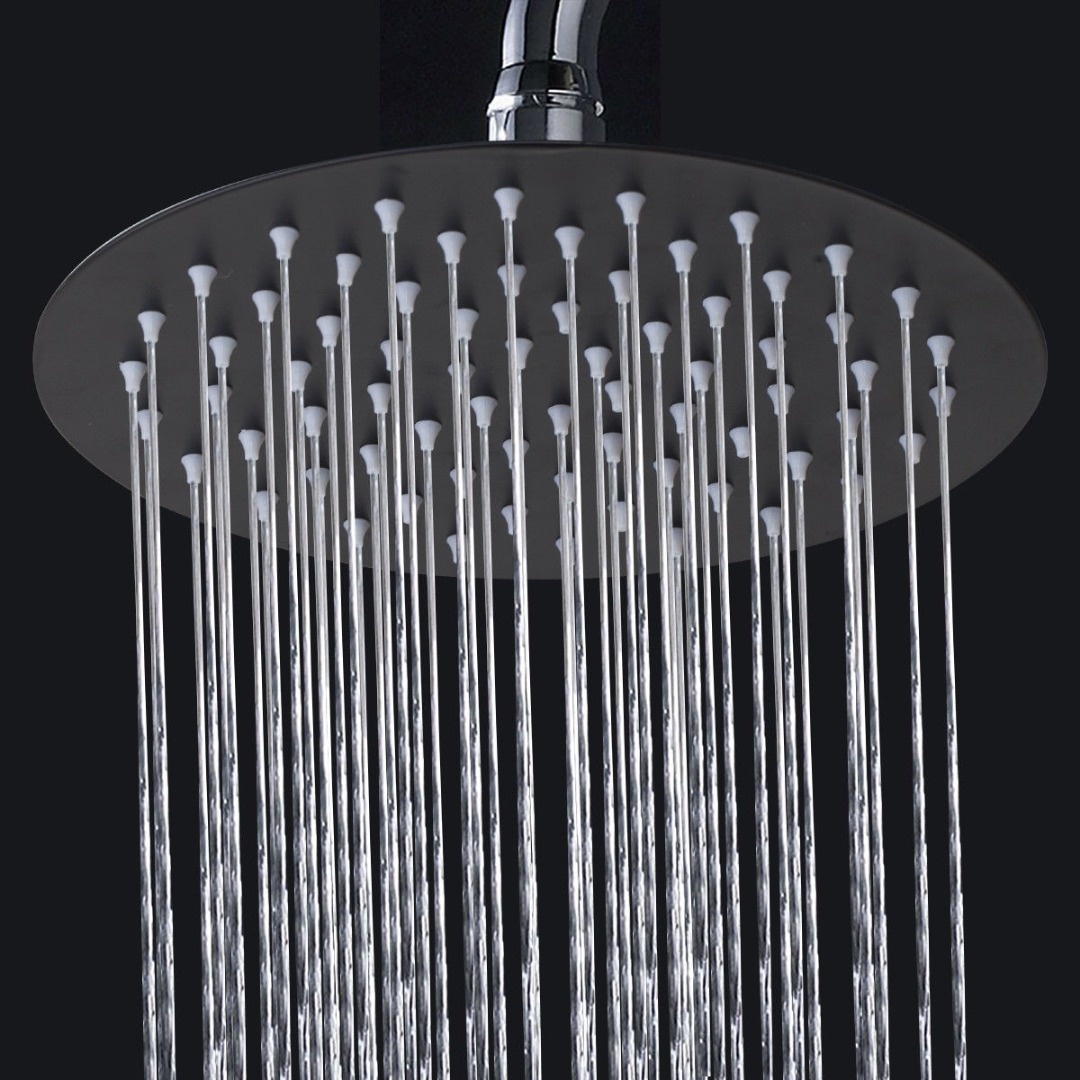 Rene Houtman Inbouwdouche - Mat zwart - 38 cm