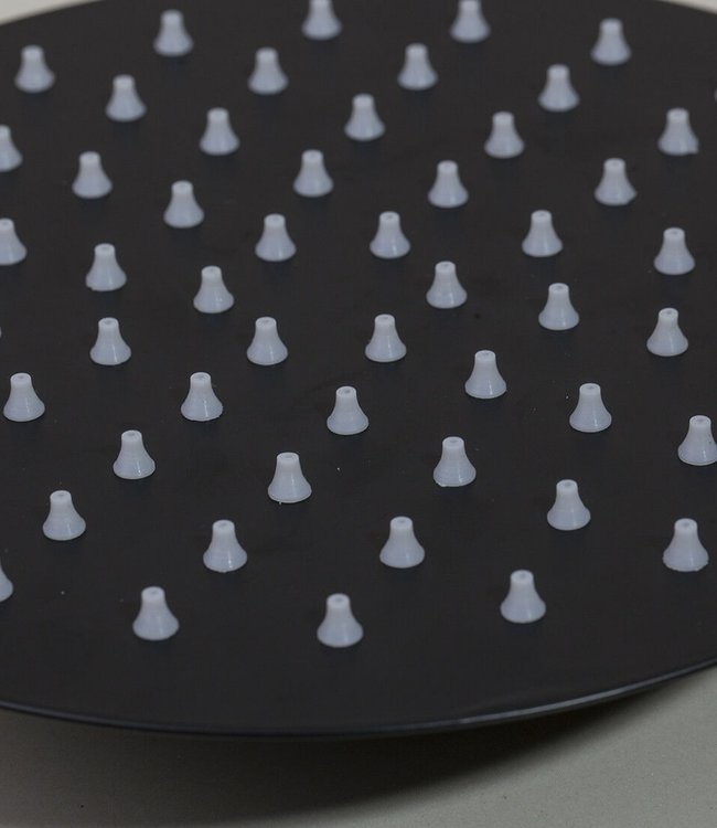 Rene Houtman Inbouwdouche - Mat zwart - 38 cm