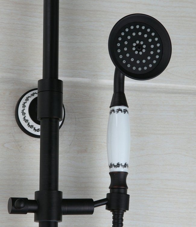 Rene Houtman Olie Bronzen Opbouw Douche - H94-134 cm