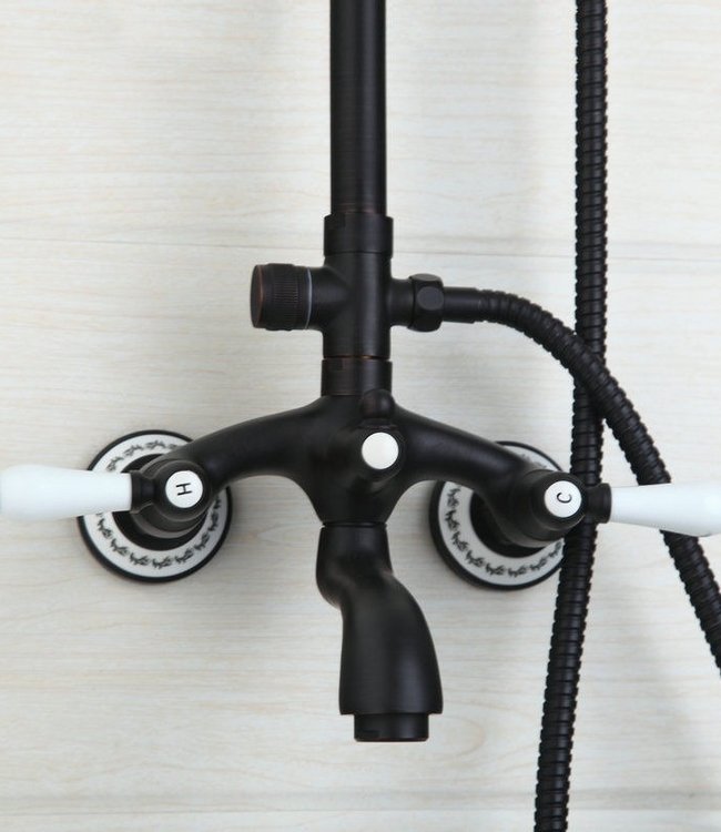 Rene Houtman Olie Bronzen Opbouw Douche - H94-134 cm