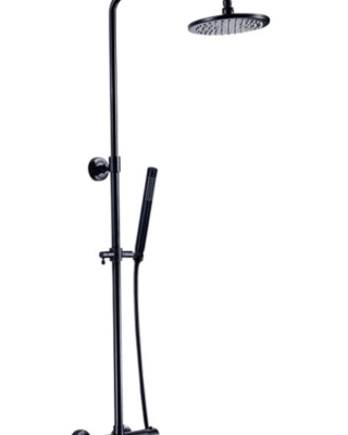 Rene Houtman Thermostatische Douche - Zwart - H95-130 cm