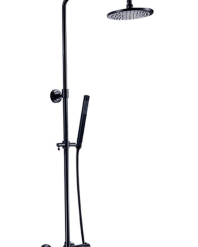 Rene Houtman Thermostatische Douche - Zwart - H95-130 cm