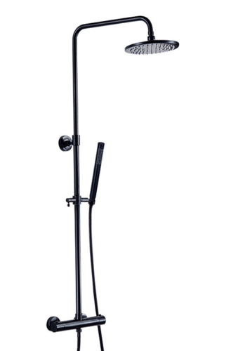 Rene Houtman Thermostatische Douche - Zwart - H95-130 cm