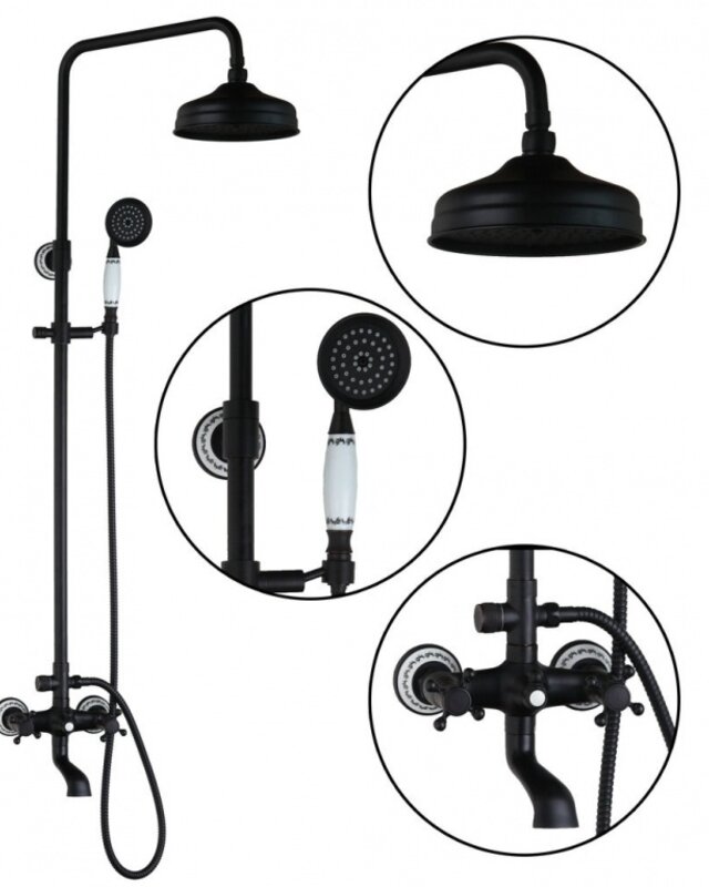 Rene Houtman Olie Bronzen Opbouw Douche - Met Keramiek