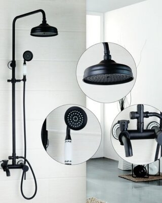Rene Houtman Nostalgische Olie Bronzen Douche - H92-132 cm