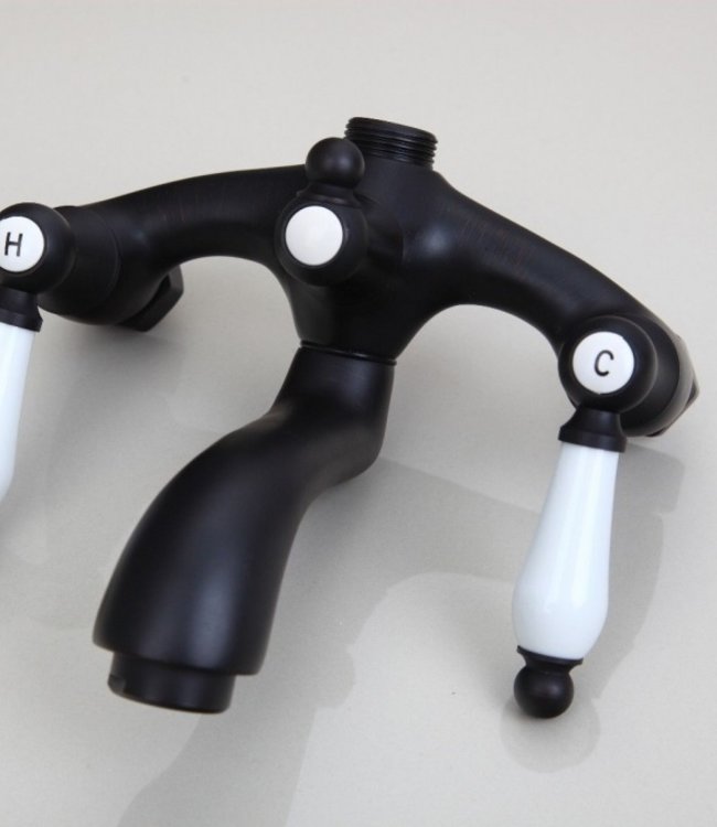 Rene Houtman Nostalgische Olie Bronzen Opbouwdouche - Met Handdouche