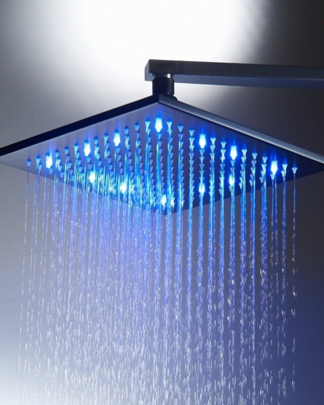 Rene Houtman Olie Bronzen LED Stortdouche - Inclusief Handdouche