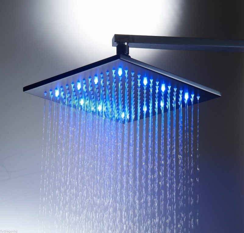 Rene Houtman Olie Bronzen LED Stortdouche - Inclusief Handdouche