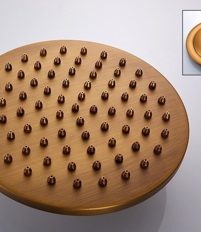 Rene Houtman Nostalgische Bronzen Douche-set - Inbouwdouche