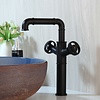 Industriële Hoge Zwarte Kraan - 30 cm