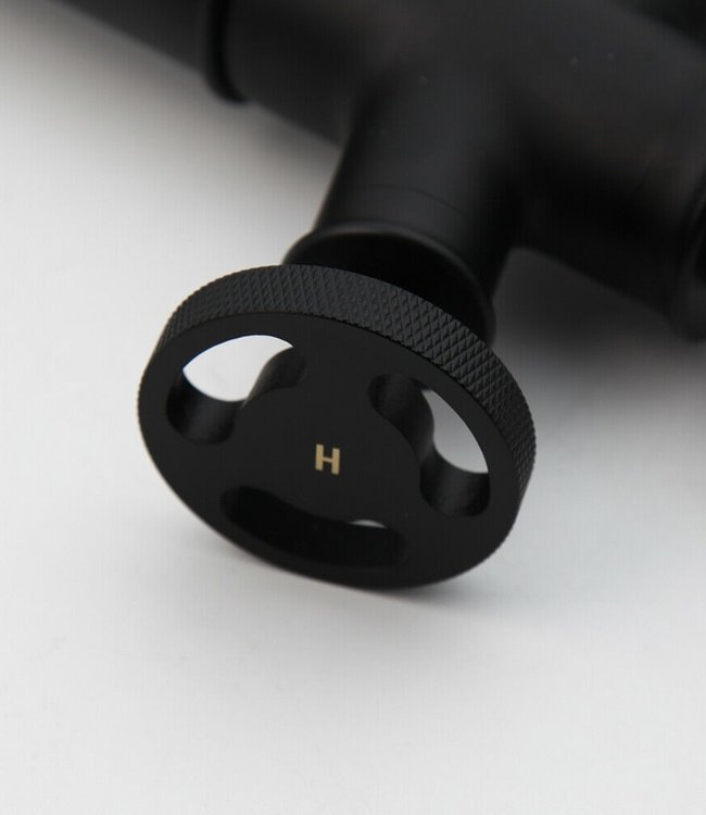 Rene Houtman Industriële Hoge Zwarte Kraan - 30 cm