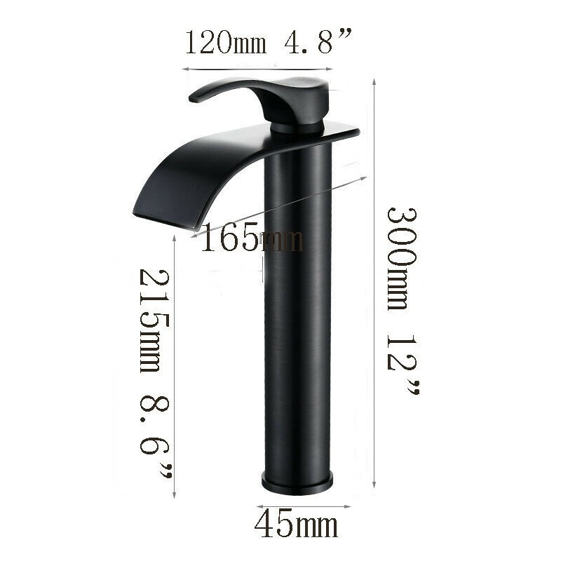 Rene Houtman Zwarte Watervalkraan - Mengkraan - H30 cm