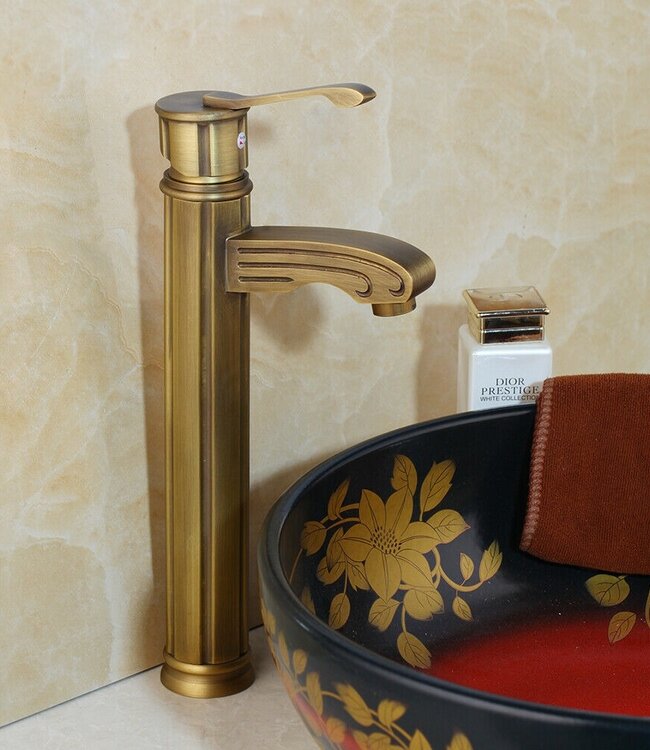 Rene Houtman Nostalgische Bronzen Mengkraan - H35 cm