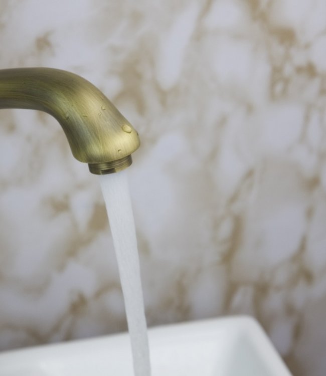 Rene Houtman Nostalgische Bronzen Wastafelkraan - H29 cm