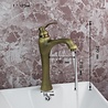 Rene Houtman Nostalgische Bronzen Wastafelkraan - H29 cm Rene Houtman Nostalgische Bronzen Wastafelkraan - H29 cm