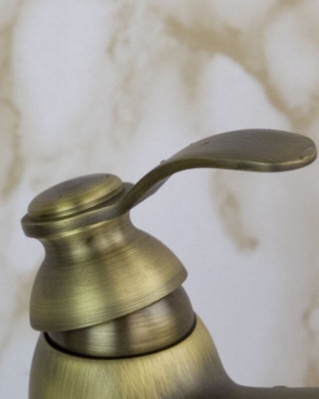 Rene Houtman Nostalgische Bronzen Wastafelkraan - H29 cm