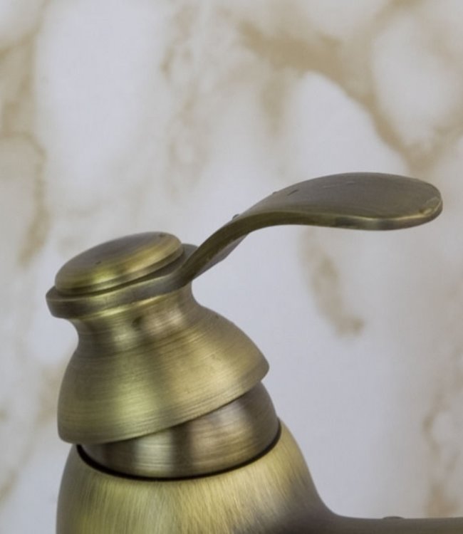 Rene Houtman Nostalgische Bronzen Wastafelkraan - H29 cm