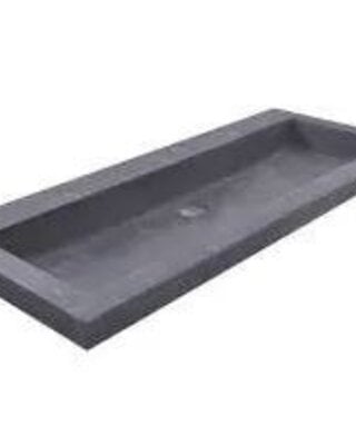 Wiesbaden Raw Wastafel - Met Eén Kraangat - 100x46x5 cm