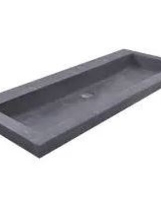 Wiesbaden Raw Wastafel - Zonder Kraangat - 100x46x5 cm