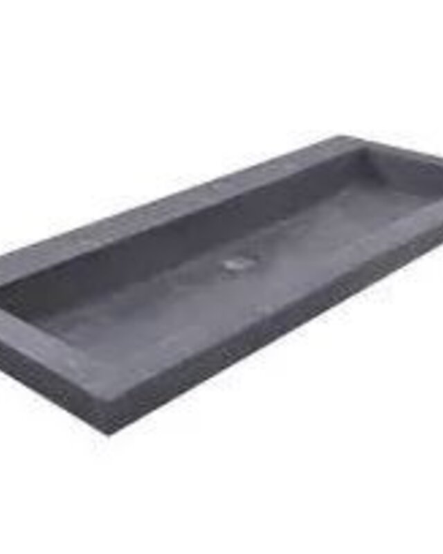 Wiesbaden Raw Wastafel - Zonder Kraangat - 100x46x5 cm