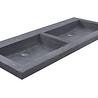 Wiesbaden Raw Wastafel - Dubbel Zonder Kraangaten - 120x46x5 cm Wiesbaden Raw Wastafel - Dubbel Zonder Kraangaten - 120x46x5 cm