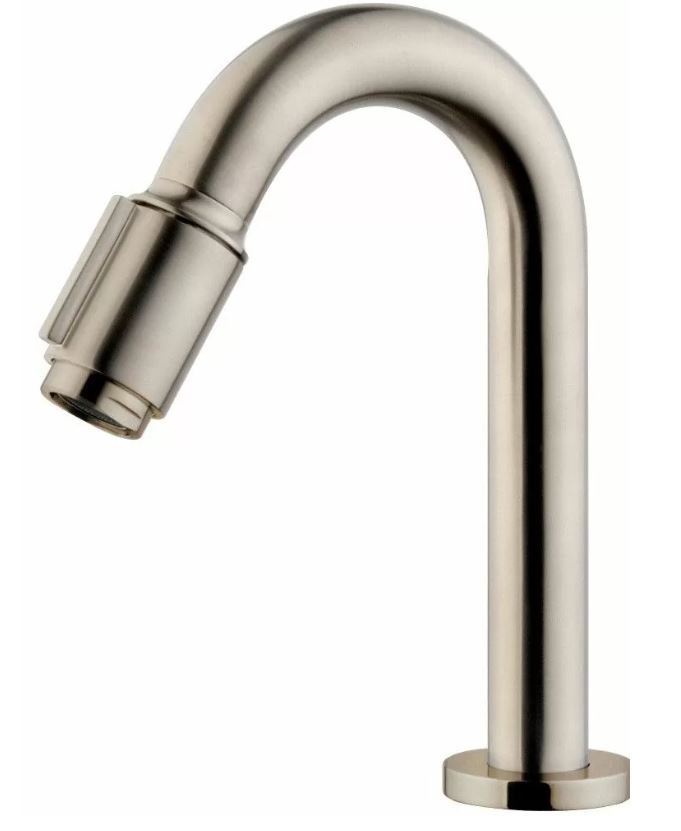 Wiesbaden Victoria Luxe Fonteinkraan - Geborsteld Staal - H19 cm