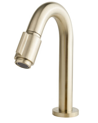Wiesbaden Victoria Luxe Fonteinkraan - Geborsteld Messing - H19 cm