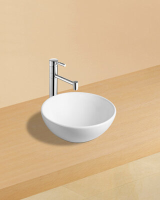 Wiesbaden Luna Lavabo Waskom - 32x13 cm - Glans Wit