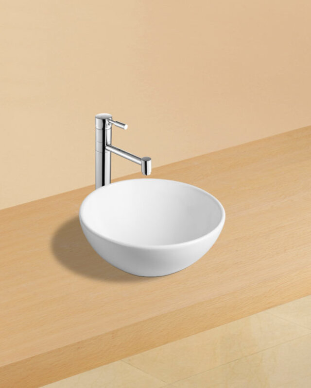 Wiesbaden Luna Lavabo Waskom - 32x13 cm - Glans Wit
