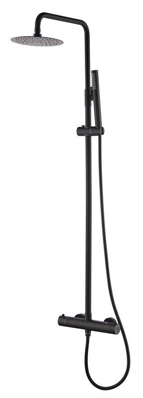 Wiesbaden Thermostatische Opbouw Douche - Mat Zwart